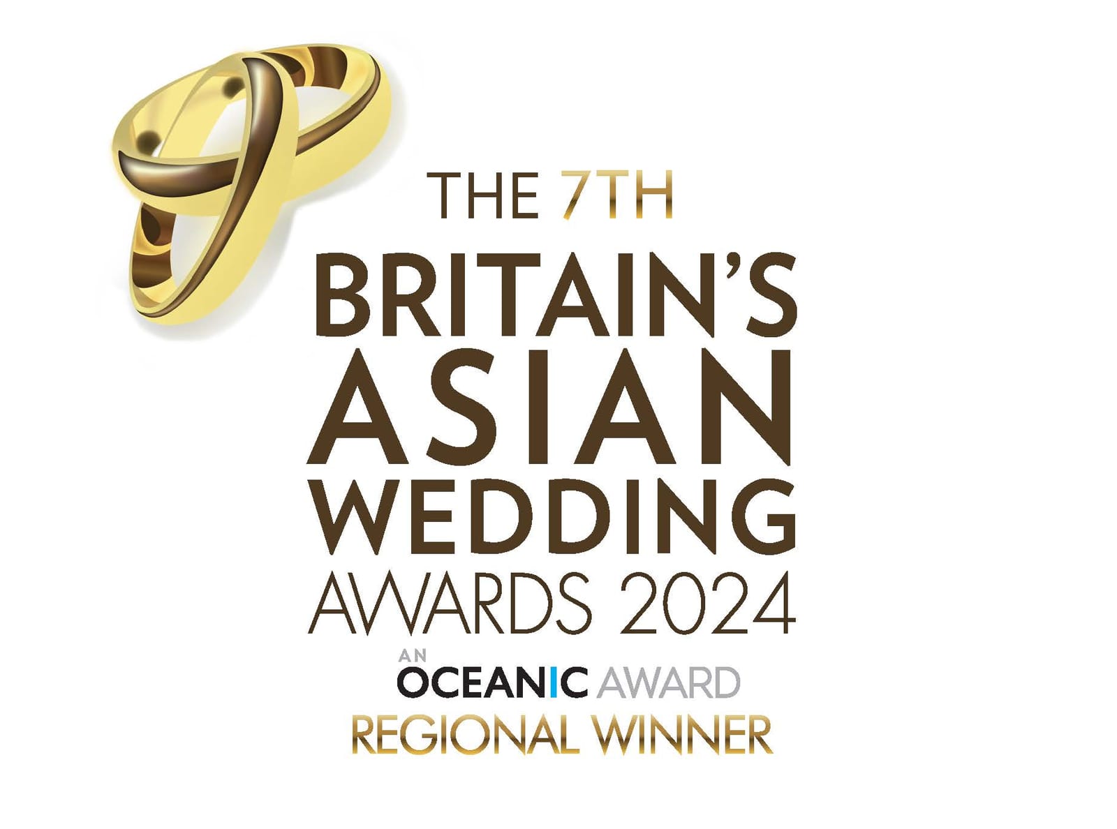 Britain's Asian Wedding Awards 2024 winner's badge for S.S Media Production.